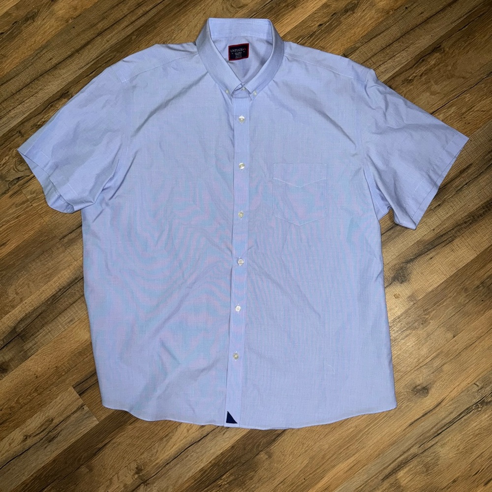 UNTUCKit Light Blue Casual Button Down Shirt size XXL